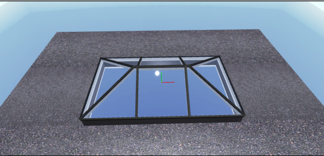 Korniche Aluminium Roof Lantern - AMBI Blue 1.2 U-Value Glazing  Large Dimensons