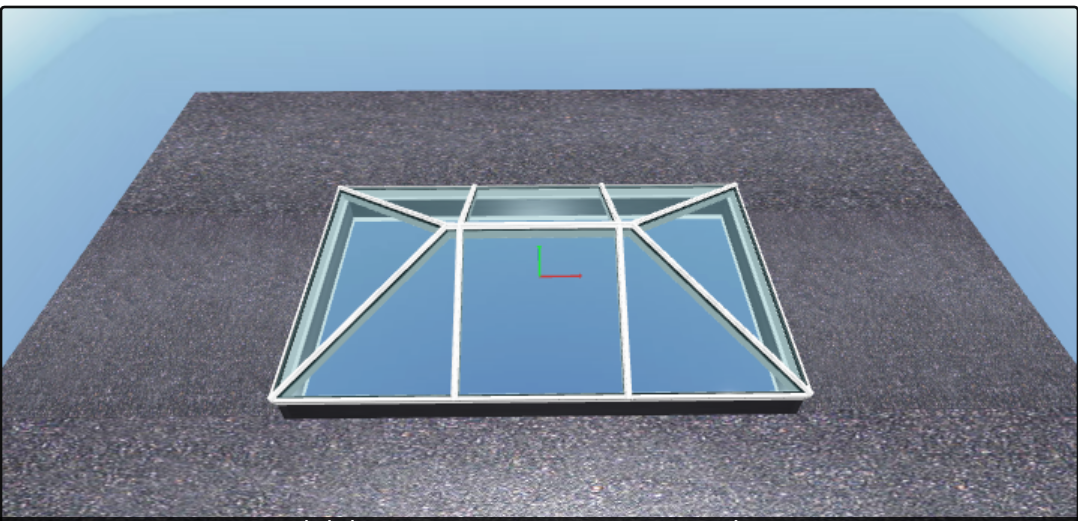 Korniche Aluminium Roof Lantern - AMBI Acqua 1.0 U-Value Glazing  Large Dimensons