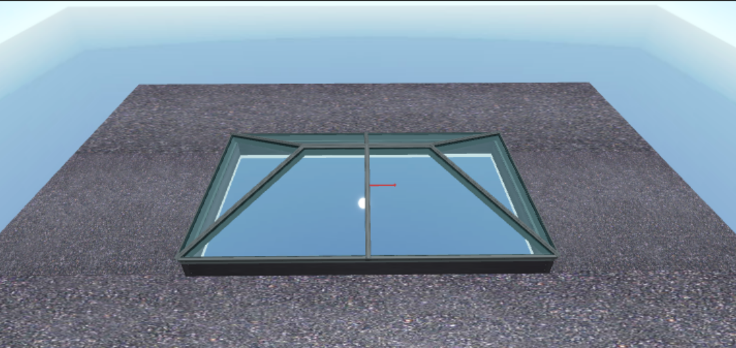 Korniche Aluminium Roof Lantern  - Grey Frame  - AMBI Acqua 1.0 U-Value Glazing  Large Dimensons