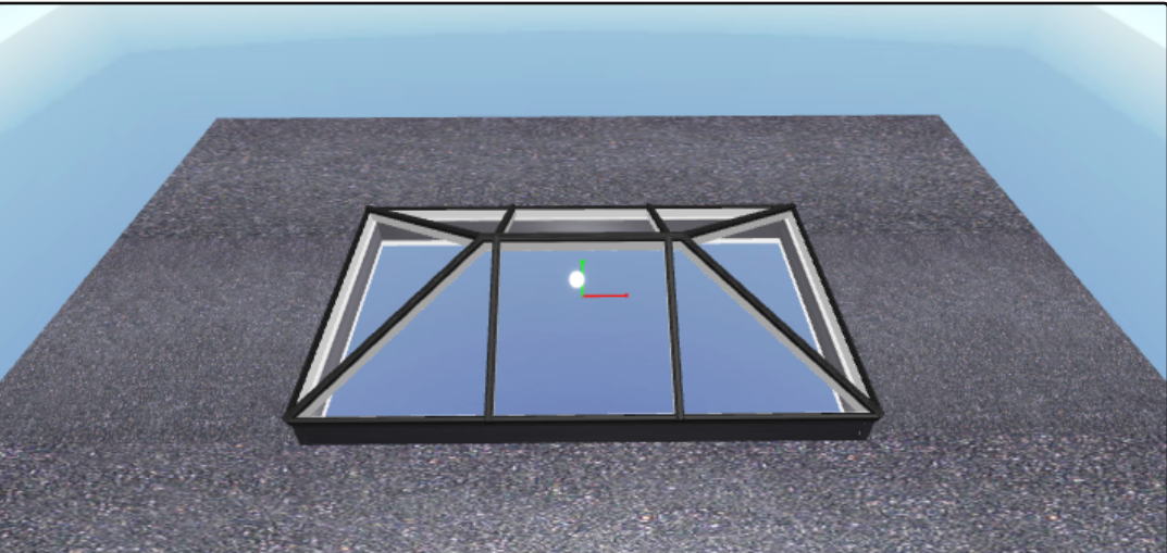 Korniche Aluminium Roof Lantern - AMBI Clear 1.2 U-Value Glazing  Large Dimensons