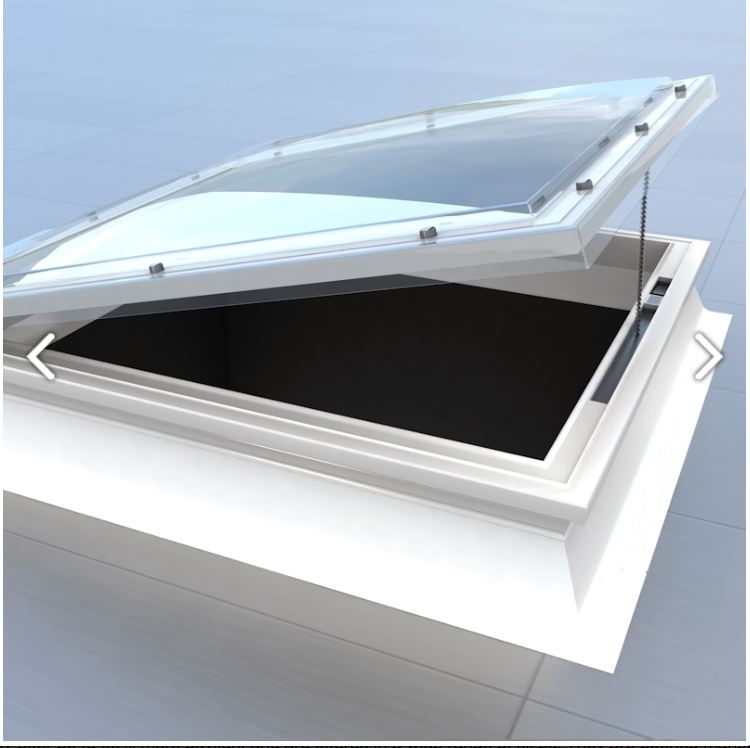 DOME ROOFLIGHT ELECTRIC HINGED VENT