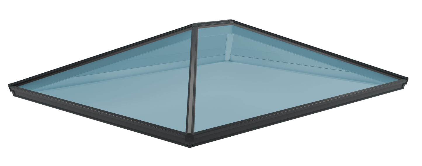 Korniche Aluminium Roof Lantern Grey Frame- AMBI Acqua 1.0 U-Value Glazing